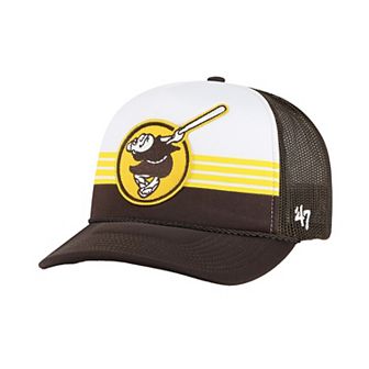 Men's '47 Brown San Diego Padres Lift Off Foam Front Mesh Trucker Adjustable Hat