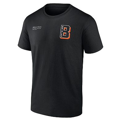 Men's Fanatics Branded Black Baltimore Orioles Split Zone T-Shirt