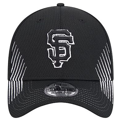 Men's New Era Black San Francisco Giants Active Dash Mark 39THIRTY Flex Hat