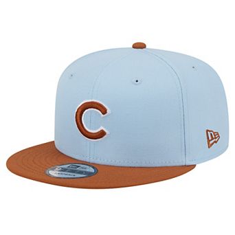Men's New Era Light Blue Chicago Cubs Spring Color Two-Tone 9FIFTY Snapback Hat