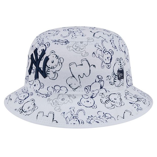 Toddler New Era White New York Yankees Animal Bucket Hat