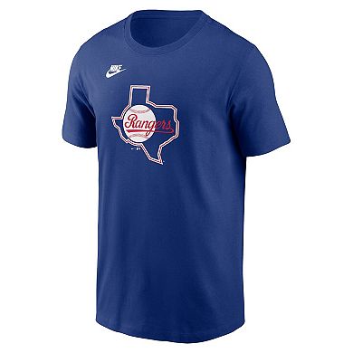 Men's Nike Royal Texas Rangers Cooperstown Collection Team Logo T-Shirt