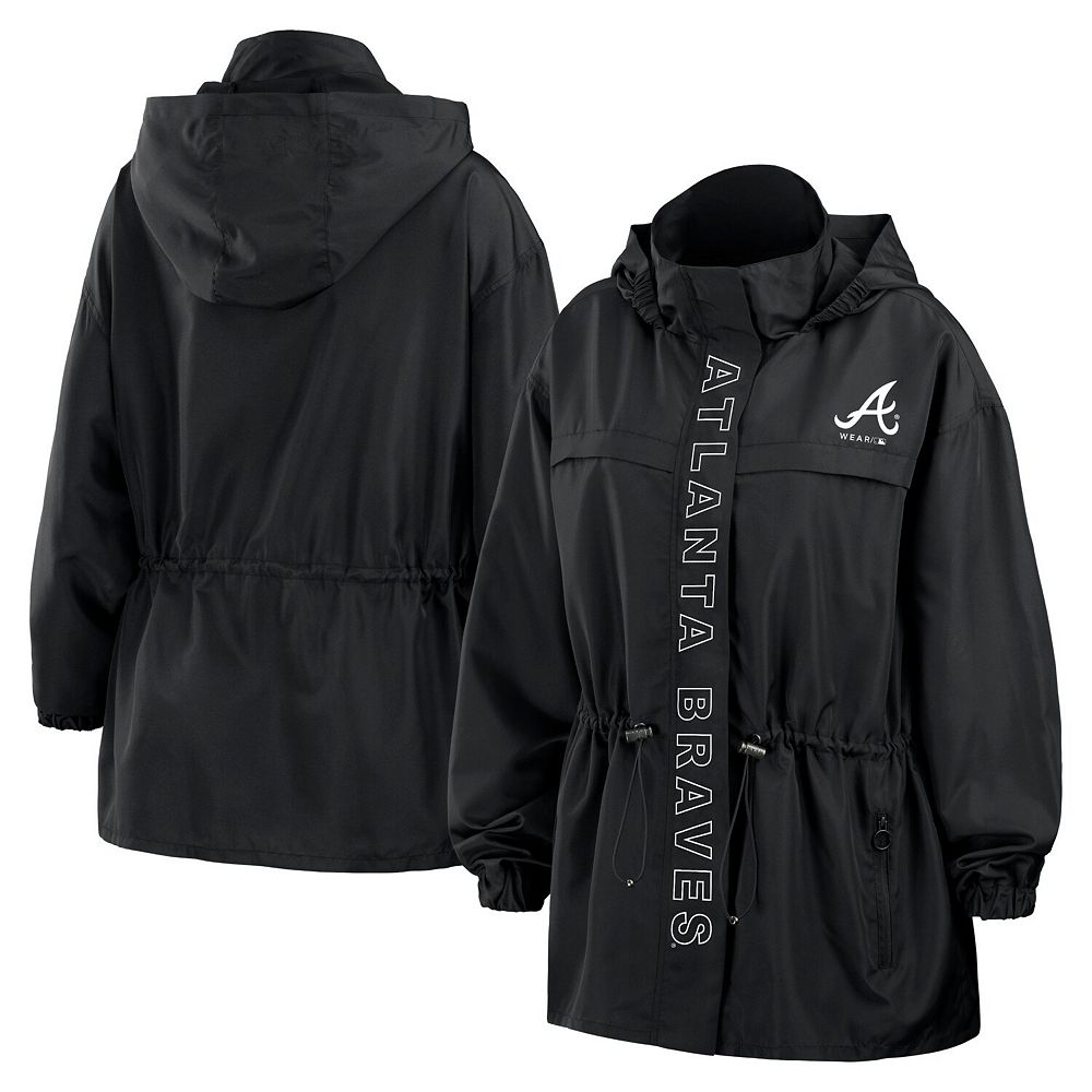Women's WEAR by Erin Andrews Black Atlanta Braves Full-Zip