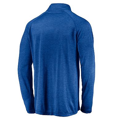 Men's Profile Royal Chicago Cubs Big & Tall Raglan Quarter-Zip Top