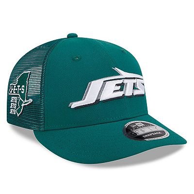 Men s New Era Green New York Jets 2024 NFL Draft Low Profile Trucker 9FIFTY Adjustable Hat
