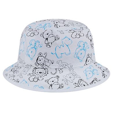 Toddler New Era White Miami Marlins Animal Bucket Hat