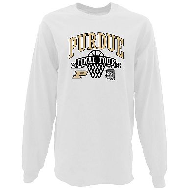 Women's Blue 84 White Purdue Boilermakers 2024 NCAA Men's Basketball Tournament March Madness Final Four Oversized Long Sleeve T-Shirt