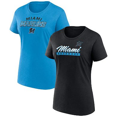 Women's Fanatics Branded Miami Marlins Risk T-Shirt Combo Pack
