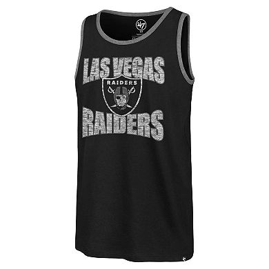 Men's '47 Black Las Vegas Raiders Upload Franklin Tank Top