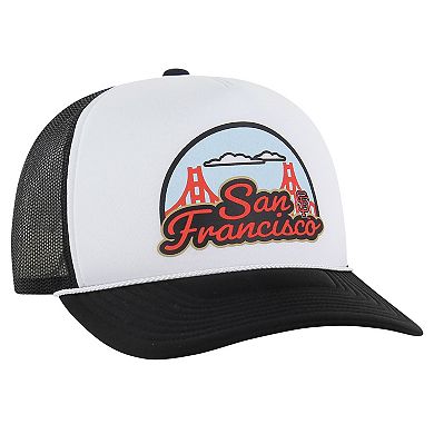 Men's '47 Black San Francisco Giants Retro Region Foam Trucker Adjustable Hat