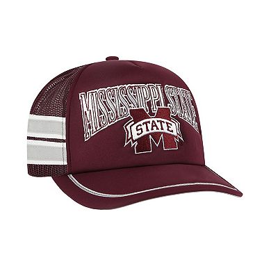 Men's '47 Maroon Mississippi State Bulldogs Sideband Trucker Adjustable Hat