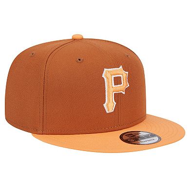 Men's New Era Brown Pittsburgh Pirates Spring Color Two-Tone 9FIFTY Snapback Hat