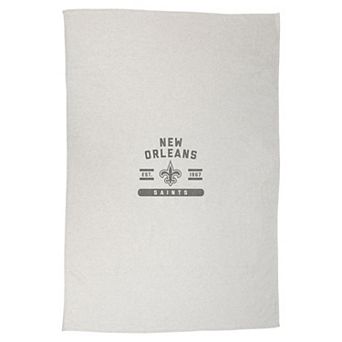 New Orleans Saints 54" x 84" Oatmeal Sweatshirt Blanket