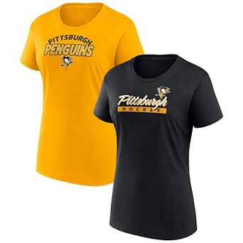 Women's Fanatics Branded Pittsburgh Penguins Risk T-Shirt Combo Pack