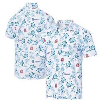 Men's Reyn Spooner White Atlanta Braves Cooperstown Collection Performance Polo