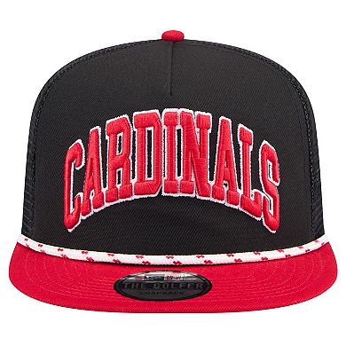 Men's New Era Black St. Louis Cardinals Throwback Meshback Golfer Hat