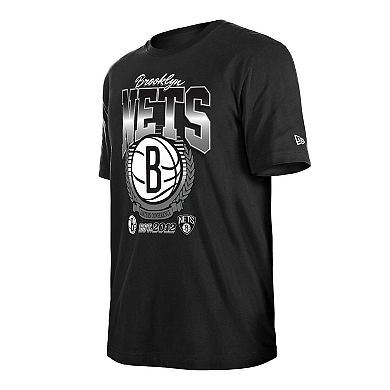 Unisex New Era Black Brooklyn Nets Summer Classics T-Shirt
