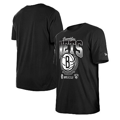 Unisex New Era Black Brooklyn Nets Summer Classics T-Shirt