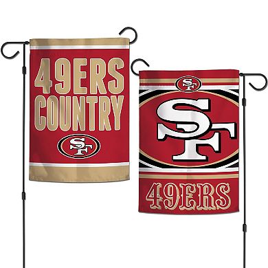 WinCraft San Francisco 49ers Double-Sided 12'' x 18'' Team Slogan Garden Flag