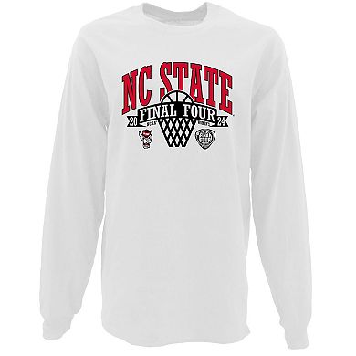 Women's Blue 84 White NC State Wolfpack 2024 NCAA Women's Basketball Tournament March Madness Final Four Oversized Long Sleeve T-Shirt