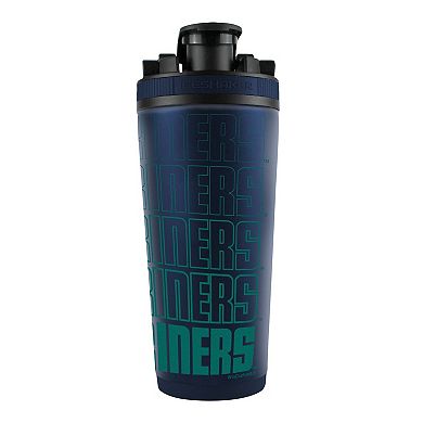 WinCraft Seattle Mariners 26oz. 4D Stainless Steel Ice Shaker Bottle