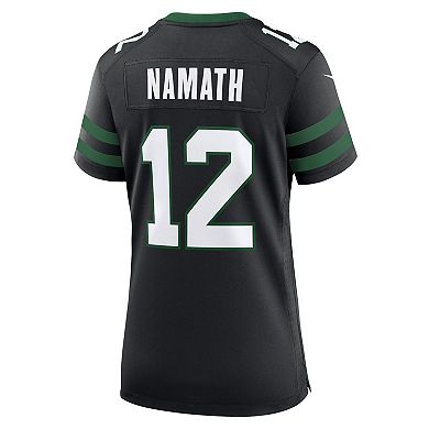 Women's Nike Joe Namath Legacy Black New York Jets Retired Player Alternate Game Jersey