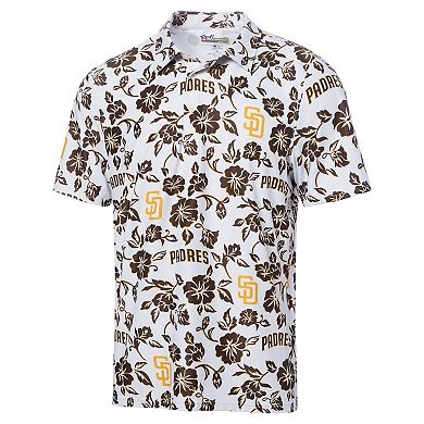 Men's Reyn Spooner White San Diego Padres Pua Performance Polo