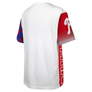 Youth White Philadelphia Phillies Impact Hit Bold T-Shirt