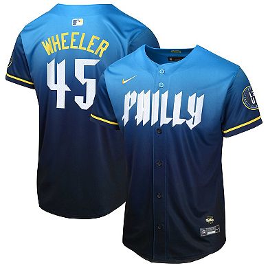 Youth Nike Zack Wheeler Blue Philadelphia Phillies 2024 City Connect Limited Player Jersey