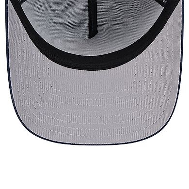 Men's New Era Navy Indiana Pacers A-Frame 9FORTY Adjustable Hat