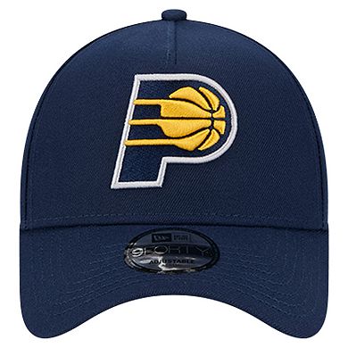 Men's New Era Navy Indiana Pacers A-Frame 9FORTY Adjustable Hat