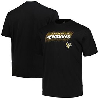 Men's Fanatics Black Pittsburgh Penguins Big & Tall Wordmark T-Shirt