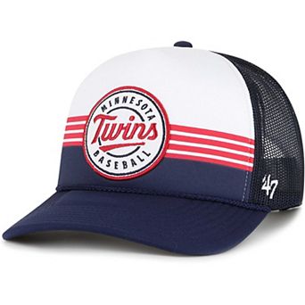Men's '47 Navy Minnesota Twins Lift Off Foam Front Mesh Trucker Adjustable Hat
