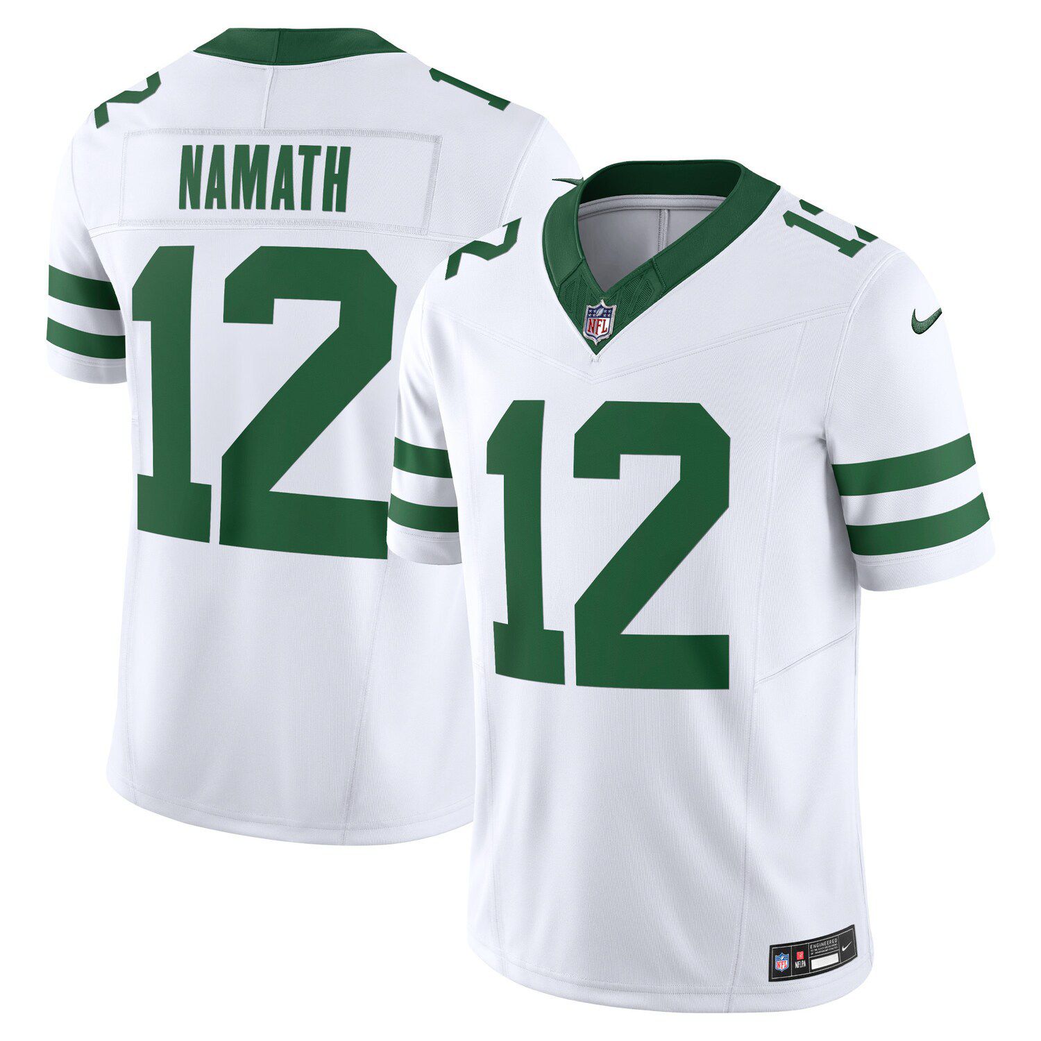 Men's Nike Joe Namath Legacy White New York Jets Vapor F.U.S.E. Limited ...