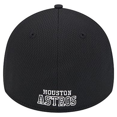 Men's New Era Black Houston Astros Active Dash Mark 39THIRTY Flex Hat