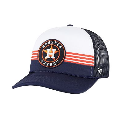 Men's '47 Navy Houston Astros Lift Off Foam Front Mesh Trucker Adjustable Hat