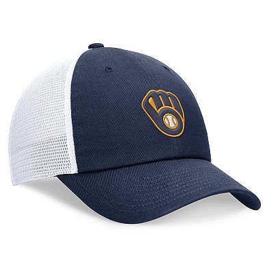 Men's Nike Navy Milwaukee Brewers Evergreen Club Trucker Adjustable Hat