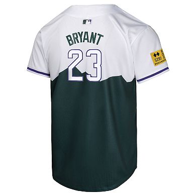 Youth Nike Kris Bryant Green Colorado Rockies City Connect Limited Player Jersey