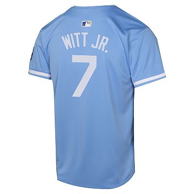 Youth Nike Bobby Witt Light Blue Kansas City Royals Alternate Limited Player Jersey