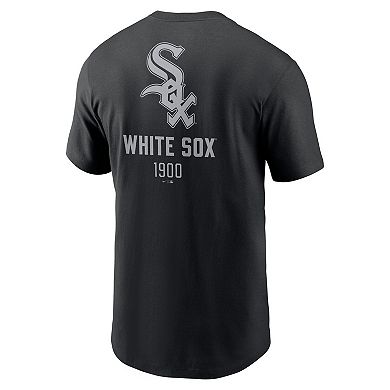 Men's Nike Black Chicago White Sox Large Logo Back Stack T-Shirt