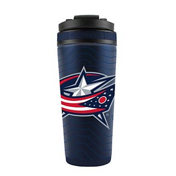 WinCraft Columbus Blue Jackets 26oz. 4D Stainless Steel Ice Shaker Bottle