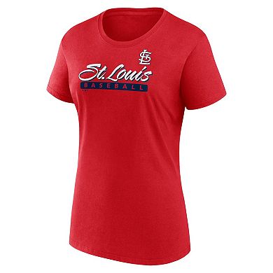 Women's Fanatics Branded Red/Navy St. Louis Cardinals Risk T-Shirt Combo Pack