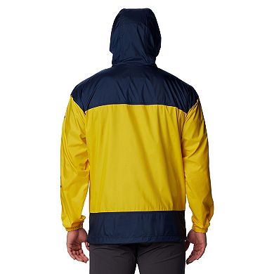 Men's Columbia Maize Michigan Wolverines Flash Challenger Omni-Shade Full-Zip Windbreaker Hoodie Jacket