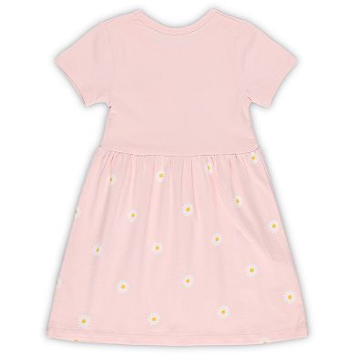 Girls Toddler Wes & Willy Pink Michigan State Spartans Daisy Dress