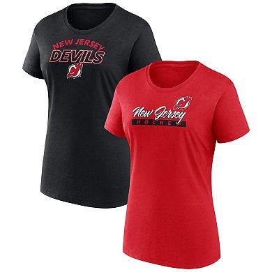 Women's Fanatics Branded New Jersey Devils Risk T-Shirt Combo Pack