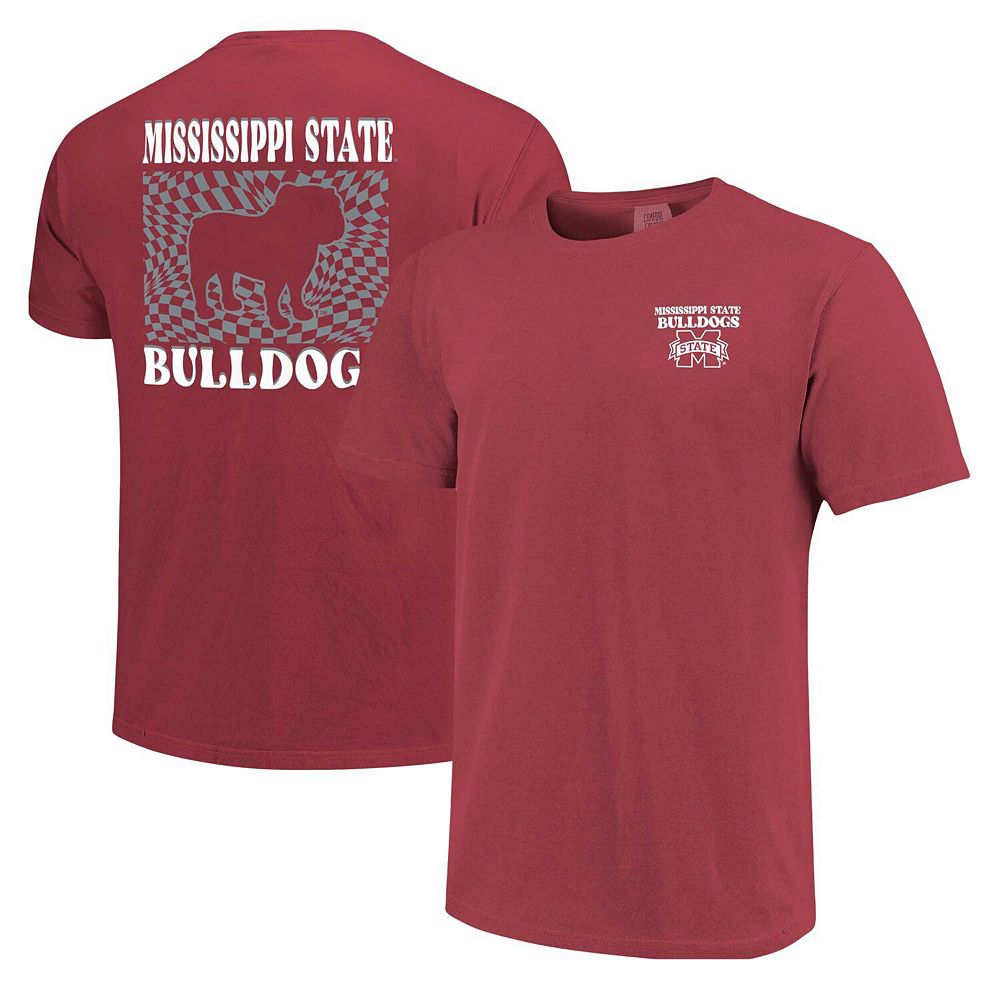 Women's Maroon Mississippi State Bulldogs Comfort Colors Checkered ...