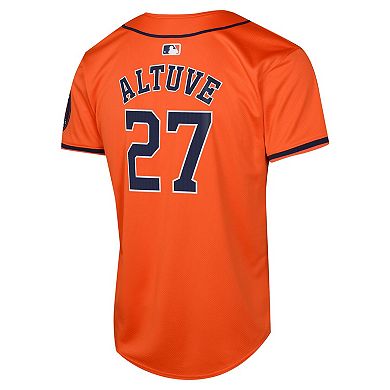 Youth Nike Jose Altuve Orange Houston Astros Alternate Limited Player Jersey