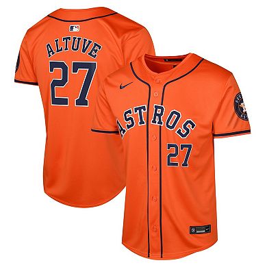 Youth Nike Jose Altuve Orange Houston Astros Alternate Limited Player Jersey