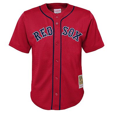 Toddler Mitchell & Ness David Ortiz Red Boston Red Sox Cooperstown Collection Mesh Batting Practice Jersey