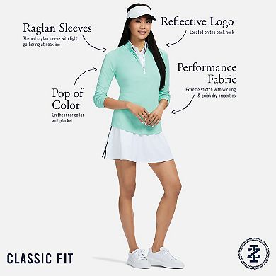 Women's IZOD Paloma Knit Quarter-Zip Pullover